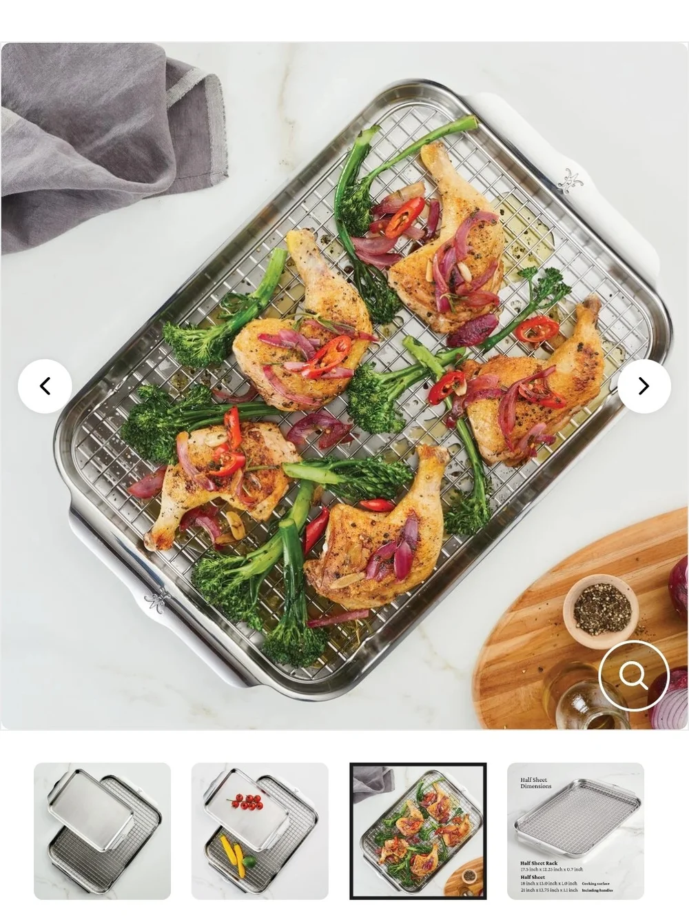 Not For Sale Hestan ovenbond 3 piece set quarter sheet pan half sheet pan